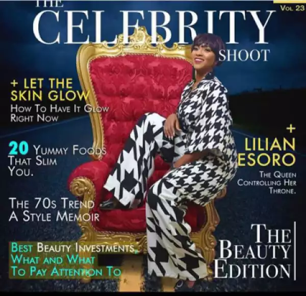 Nollywood Actress, Lilian Esoro Covers Celebrity Shoot Magazine (Photos)